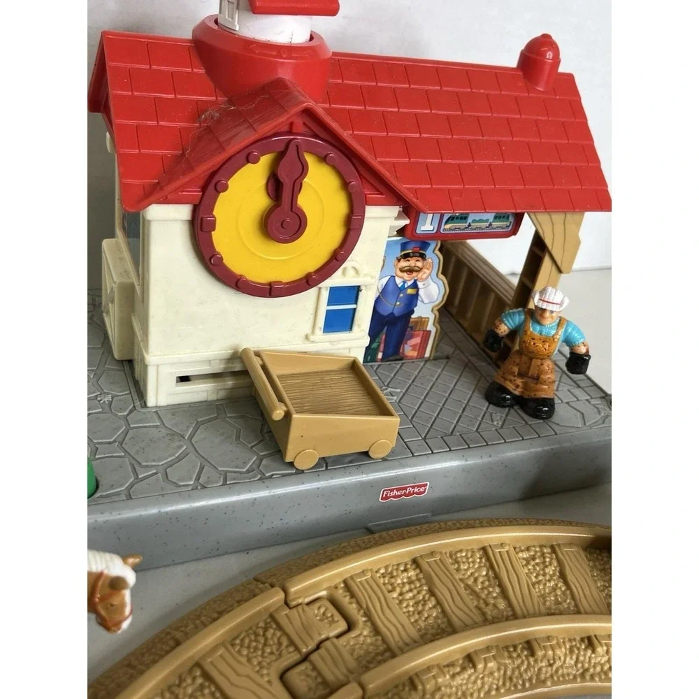 Geo Trax Rope N Ride Ranch Fisher Price Mattel‎ 2006  Bucking Bull Cowboy